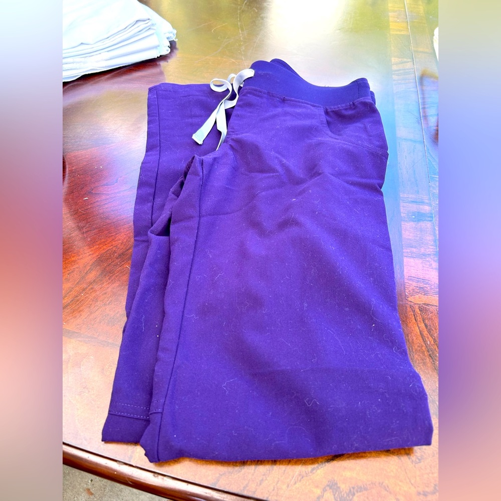 Purple figs xxs small scrubs